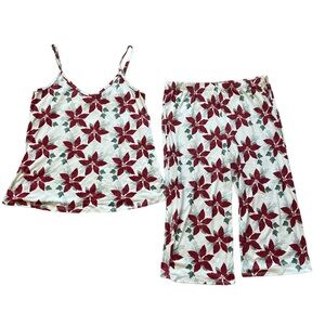 cozy rozy camisole & capri 2-piece pajama set| Large